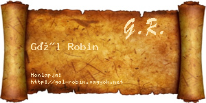 Gál Robin névjegykártya